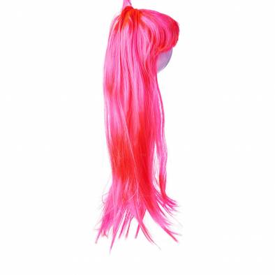 Long Straight Hair Wig (Hot Pink)