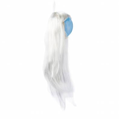 Long Straight Hair Wig (White)