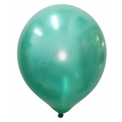 12" Round Metallic Latex Balloons (Green) (10pcs)