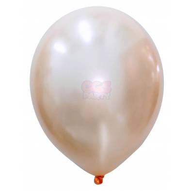 12" Round Metallic Latex Balloons (Peach) (10pcs)