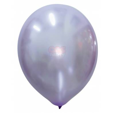 12" Round Metallic Latex Balloons (Lavender) (10pcs)