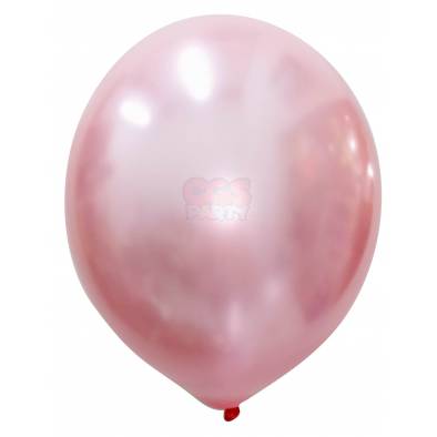 12" Round Metallic Latex Balloons (Pink) (10pcs)