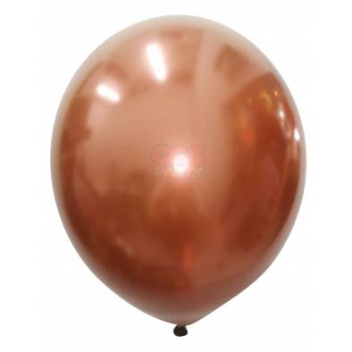 12" Round Metallic Latex Balloons (Brown) (10pcs)