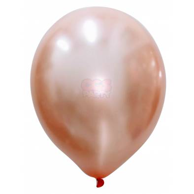 12" Round Metallic Latex Balloons (Rose Gold) (10pcs)