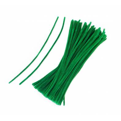 30cm Matt Pipecleaner (Green) (100pcs)