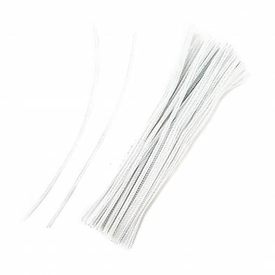 30cm Matt Pipecleaner (White) (100pcs)