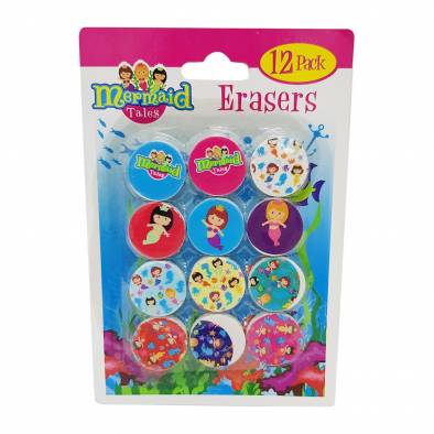 Mermaid Tales Erasers QY-043  (12pcs)