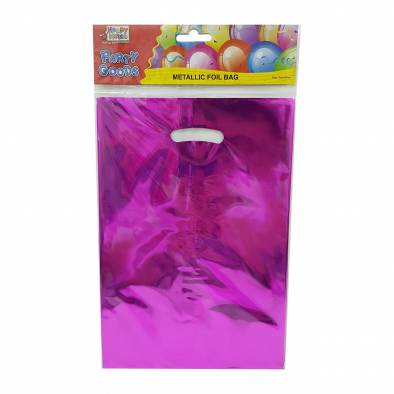 Metallic Foil Loot Bag (Hot Pink) (10pcs)