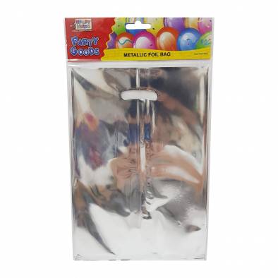 Metallic Foil Loot Bag (Silver) (10pcs)