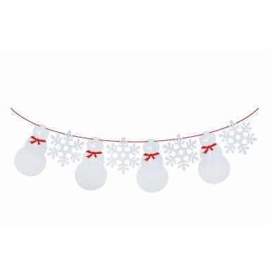 Non Woven Christmas Garland (Snowman)