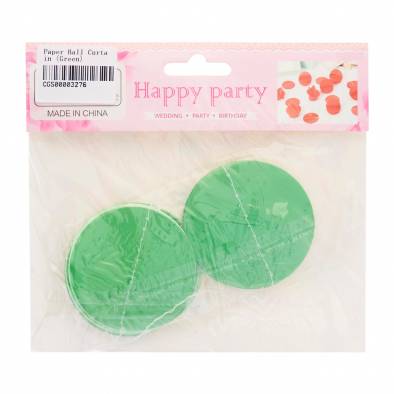 Paper Ball Curtain (Green)