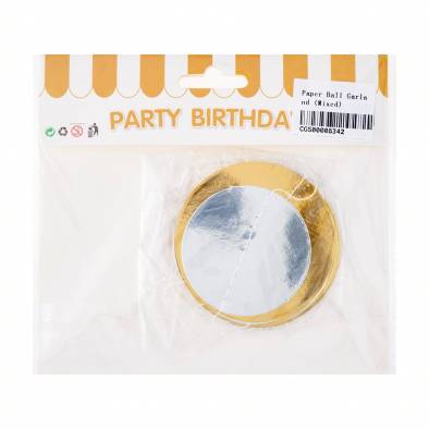 Paper Ball Garland (Mixed)