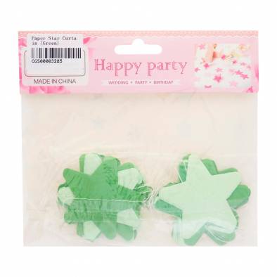Paper Star Curtain (Green)
