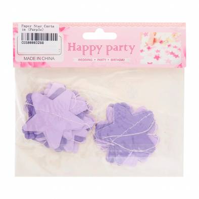 Paper Star Curtain (Lavender)