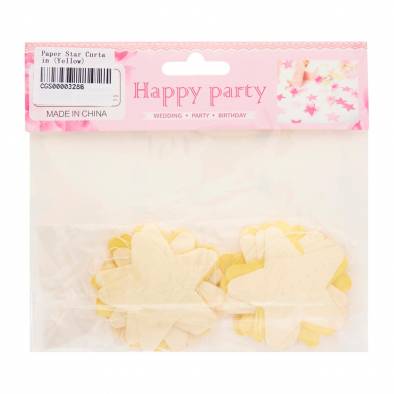 Paper Star Curtain (Yellow)