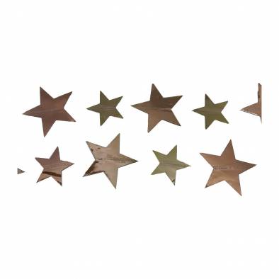 Shiny Metallic Paper Star Garland JQ8101 (Rose Gold)