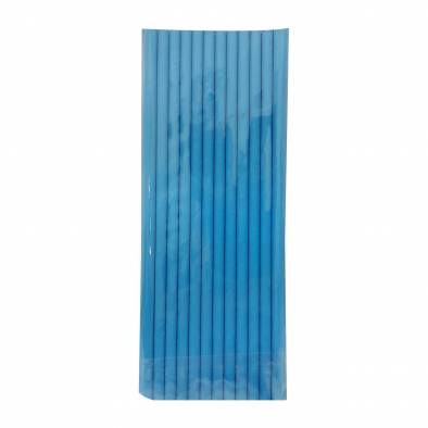 Paper Straw (Blue Solid) (25pcs)