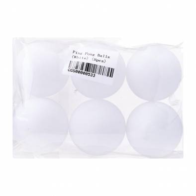 Ping Pong Balls (White) (6pcs)