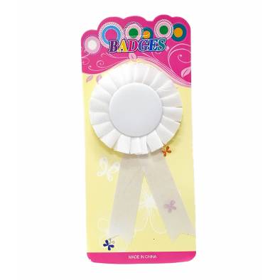 Plain White Badge