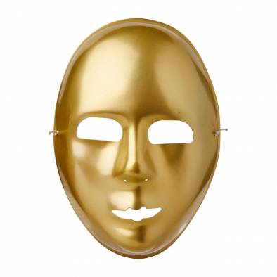 Plastic Facemask (Gold)