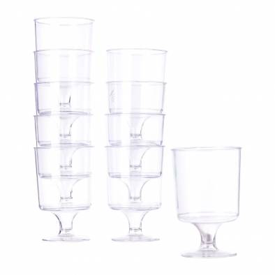 3oz Plastic Wine Glass (10pcs)