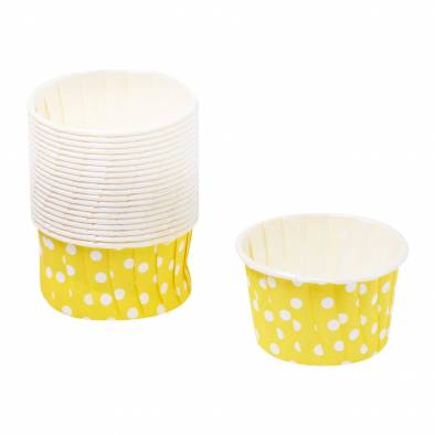 Polka Dot Cupcake Cases (Yellow) (20pcs)