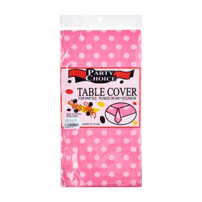 Polka Dots Tablecover (Pink)