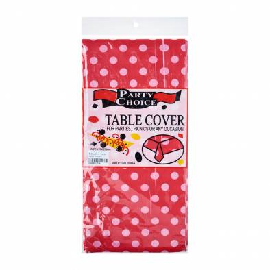 Polka Dots Tablecover (Red)