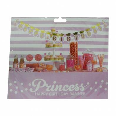 Princess Happy Birthday Banner