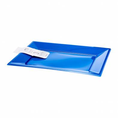 Rectangle Plastic Plates (Blue)