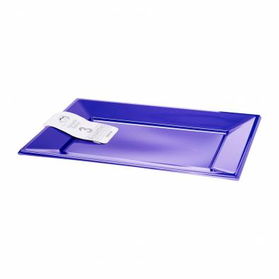 Rectangle Plastic Plates (Purple)