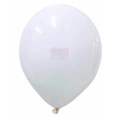 12" Round Latex Balloons (White) (10pcs)
