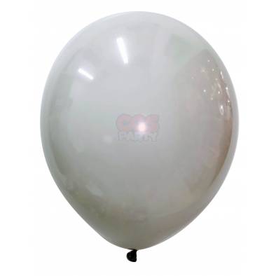 12" Round Latex Balloons (Grey) (10pcs)