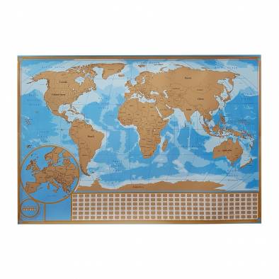 Scratch Off World Map 84x59cm