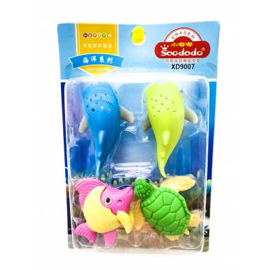 Sea Creature Erasers XD Series