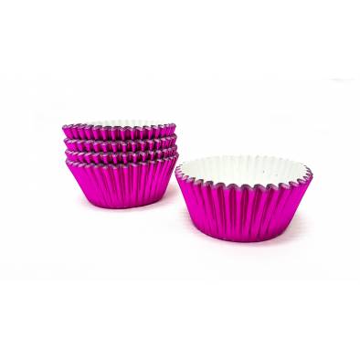 Shiny Cupcake Cases (Hot Pink) (80pcs)