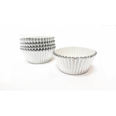 Shiny Cupcake Cases (Silver) (80pcs)
