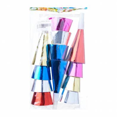 12cm Shiny Horns (Assorted Colors) (12pcs)