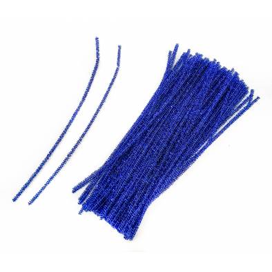 30cm Shiny Pipecleaner (Blue) (100pcs)