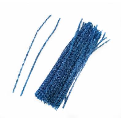 30cm Shiny Pipecleaner (Light Blue) (100pcs)