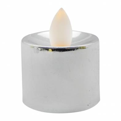 Silver LED Tealight Candle
