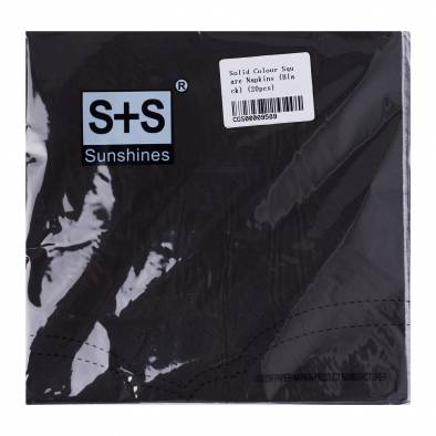 Solid Colour Napkins (Black)