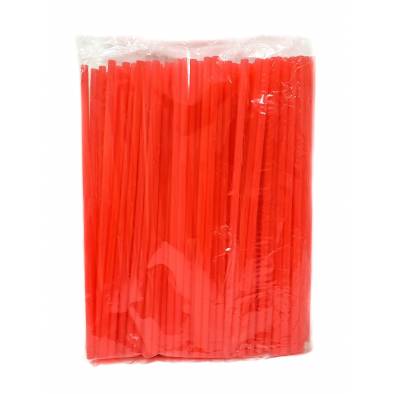 Straight Plastic Straw (Assorted) (150pcs)