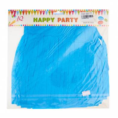 Tissue Paper Tassel Bunting (Blue)