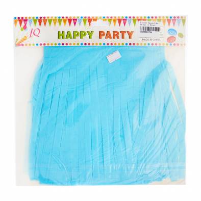 Tissue Paper Tassel Bunting (Light Blue)