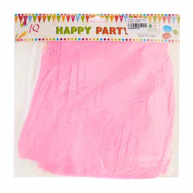 Tissue Paper Tassel Bunting (Pink)