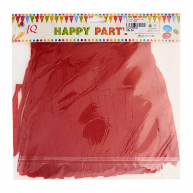 Tissue Paper Tassel Bunting (Red)