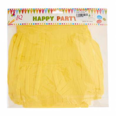 Tissue Paper Tassel Bunting (Yellow)