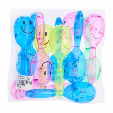 Transparent Smiley Maracas (Assorted) (12pcs)