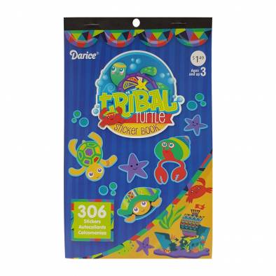 Tribal Turtle Sticker Book